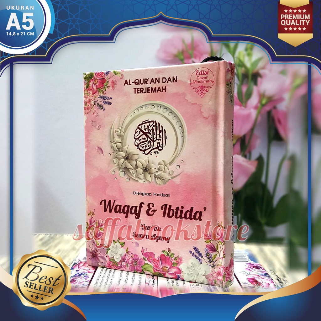 Quran Suara Agung, Qur An Wanita A5, Quran Muslimah Pink, Al Qur An Waqaf Dan Ibtida A5
