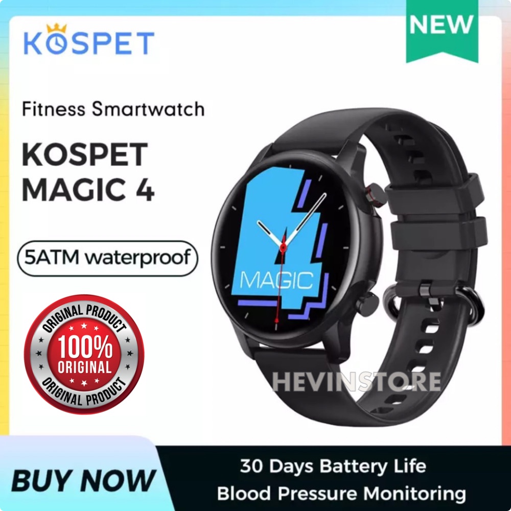 KOSPET MAGIC 4 Smartwatch 5ATM Water Resistant NEW 2022