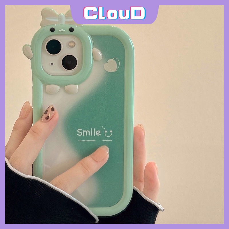 Soft Case Tpu Motif Monster Kecil 3D Untuk IPhone 7 8 Plus XR 11 14 13 12 Pro MAX 14 6 6S Plus X XS MAX SE 2020