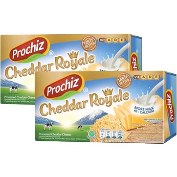 

‌Prochiz Cheddar Royale 160gr Keju Cheddar Olahan Keju Parut