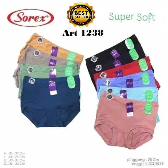 Celana Dalam (CD) Wanita Super Soft Merek Sorex 1238