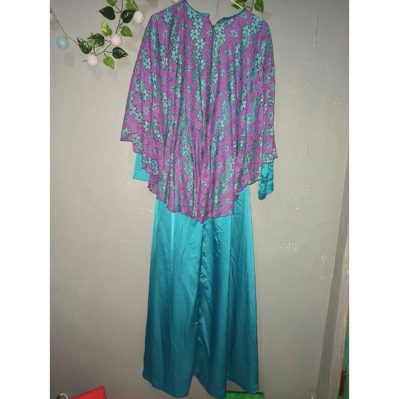 DRESS BROKAT PURPLE (FREE HIJAB)
