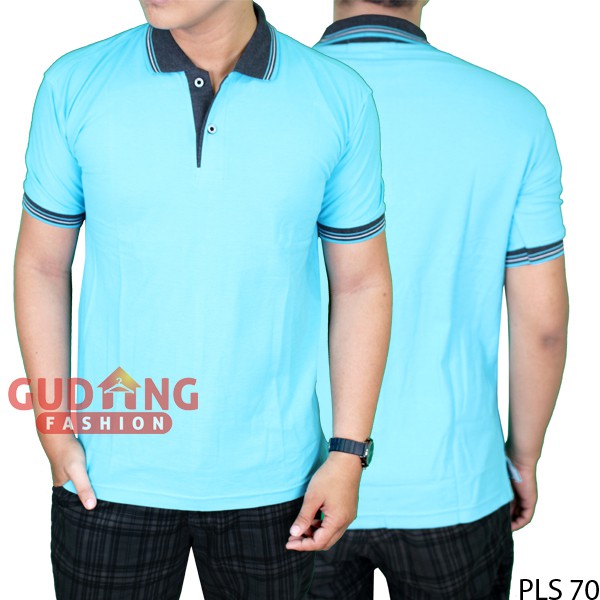 Polo Shirt Pria Kaos Berkerah Polos - PLS (COMB)