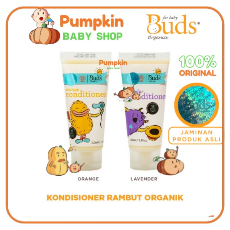 Buds Organics Kids Conditioner Lavender / Orange Kondisioner Anak Organik