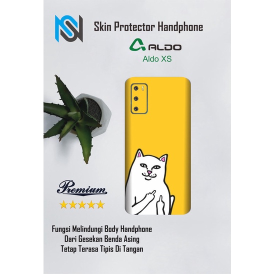 Isi 2pcs Garskin Hp Aldo XS Motif Cat Free Custom Motif (Bisa COD)