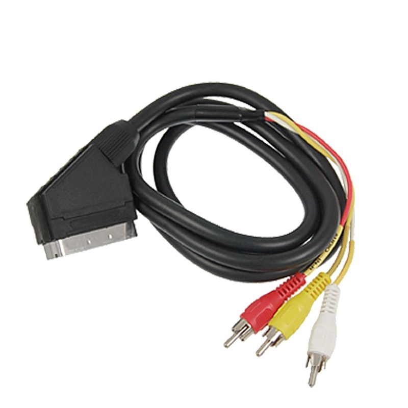 Btsg Scart to 3kabel Video RCA Composite AV Untuk NES Untuk Kabel Video FC T