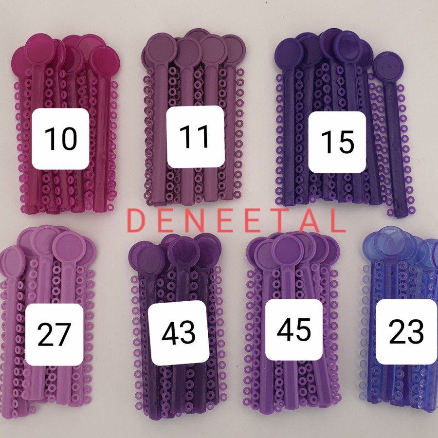 UNGU PURPLE POWER O ORIGINAL ONYX, KARET BEHEL GIGI COLOURFULL ORIGINAL ORTHODONTIC LIGATURE TIE UNG