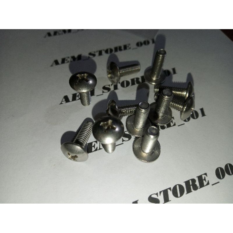 Baut JT M4 x 12 (1.2cm) stainless 304 A2-70