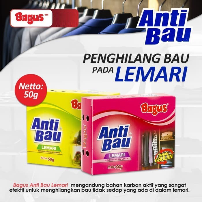 

PENGHARUM RUANGAN / BAGUS ANTI BAU LEMARI 50GR W-20311