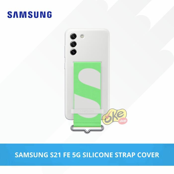 Case Original Samsung S21 FE Silicone Cover With Strap