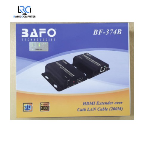 HDMl Extender Over Cat6 Lan Cable 200 Meter BF-374B BAFO ORIGINAL