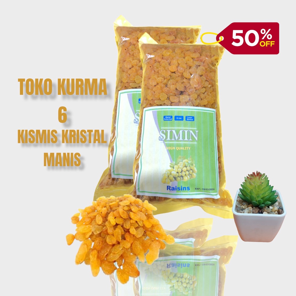 

Kismis manis non biji 1kg simim