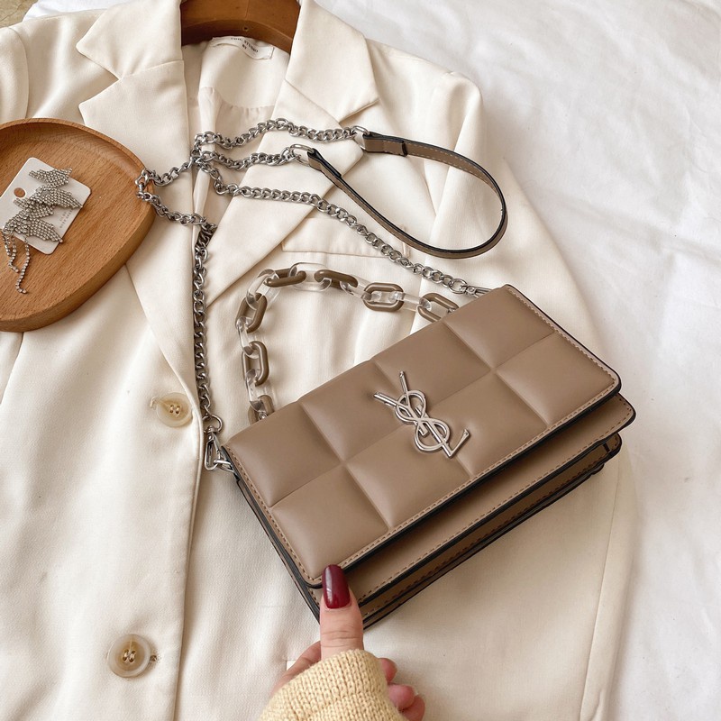 Tasready Tas Selempang Wanita Fashion Rantai Transparan