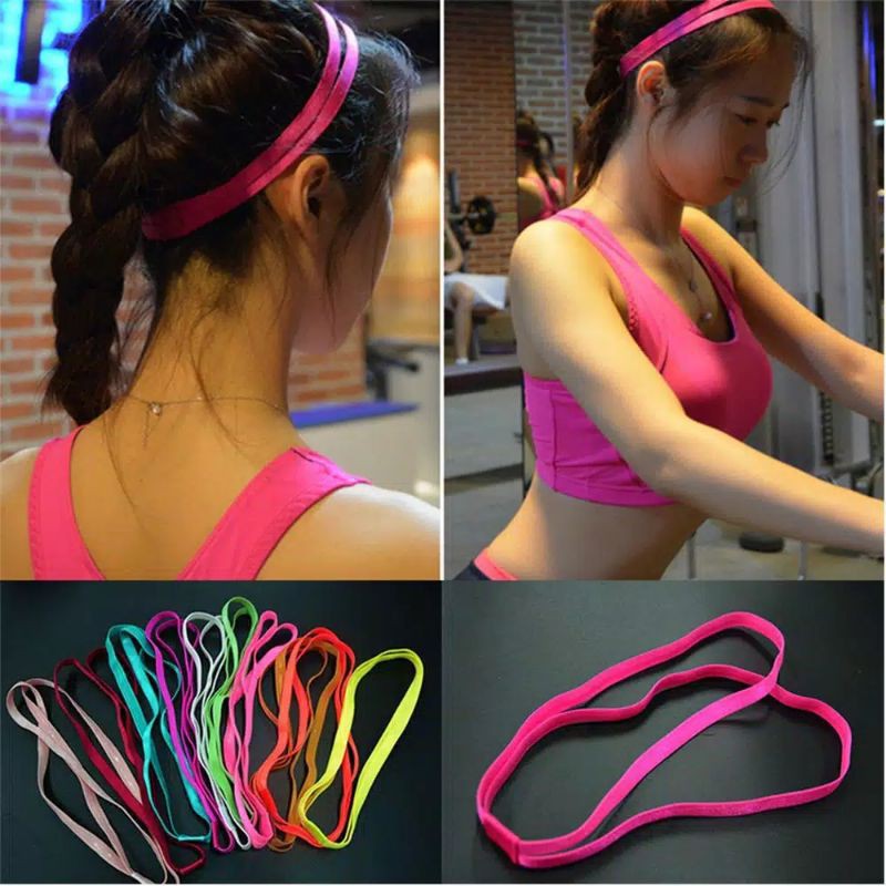 hairband mini/bandana olahraga sport/headband pita ganda