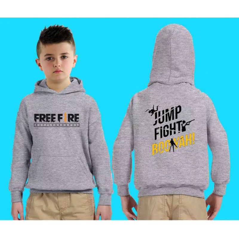 COD/DS/SWEATER KID FREE FIRE BOYAH XS (7-11 THN)