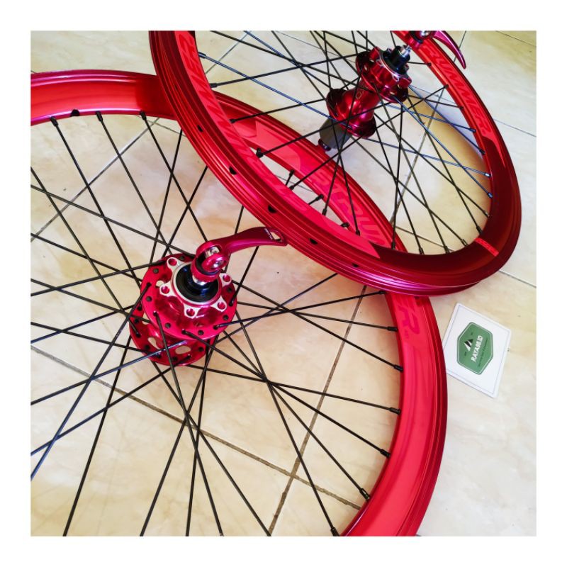 RAYA88 WHEELSET STRUMMER AERO RIMS VELG 20 406 & 451 AERO 4CM JANGKRIK