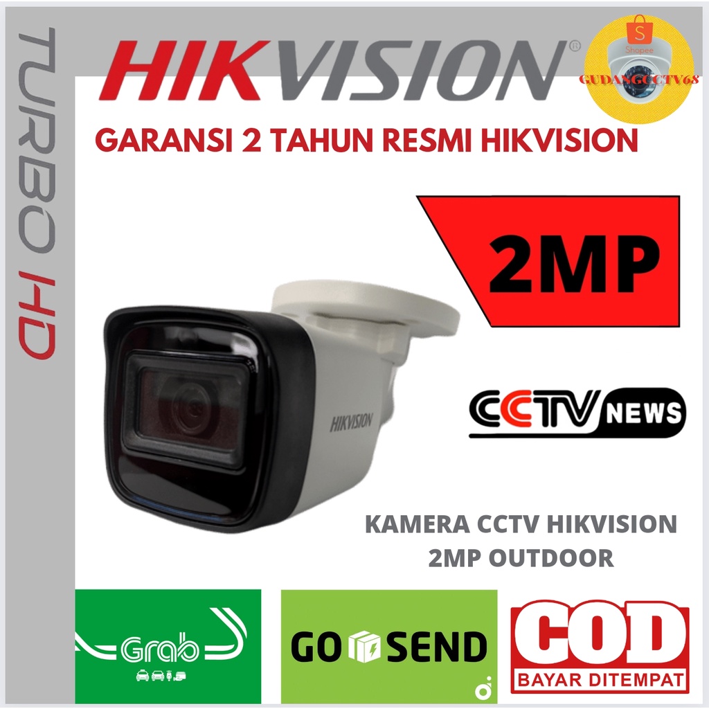 PAKET CCTV HIKVISION 8 CHANNEL 8 KAMERA 2MP HIKVISION TURBO HD 1080P NON-AUDIO DAN AUDIO SERIS-3
