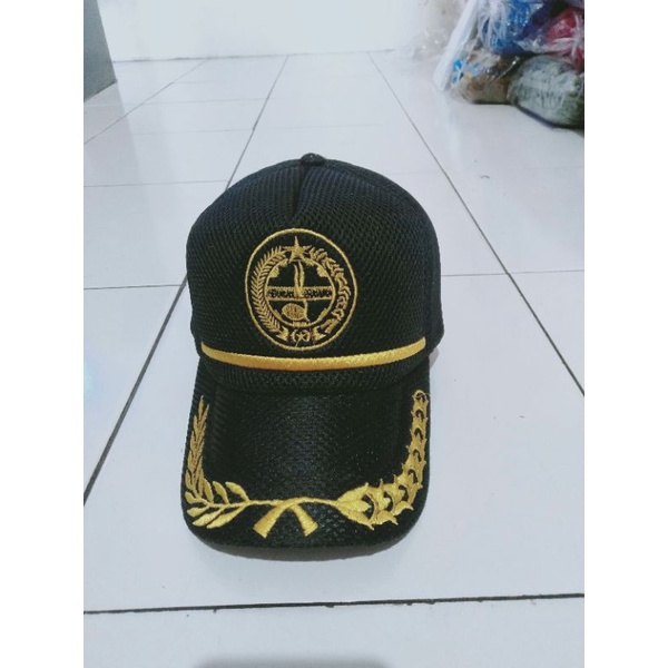 Topi Pramuka Paskibra Doubelmess Jaring Topi Tekolah Masker Pramuka