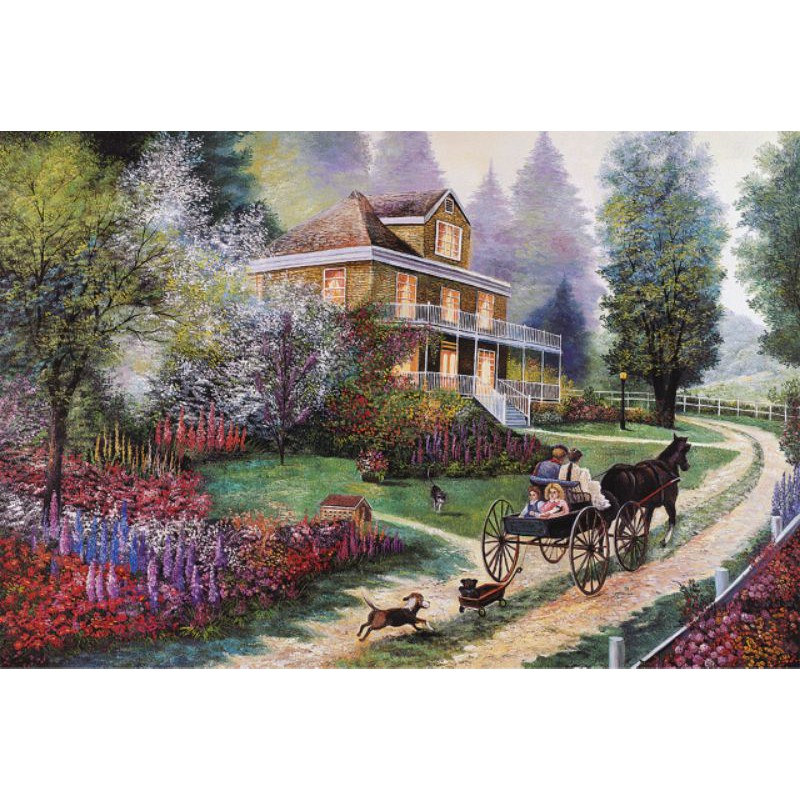 1000 pcs tomax Riding Fun - Puzzle 1000 pieces - Jigsaw puzzle 1000 pcs - puzzle game -mainan puzzle