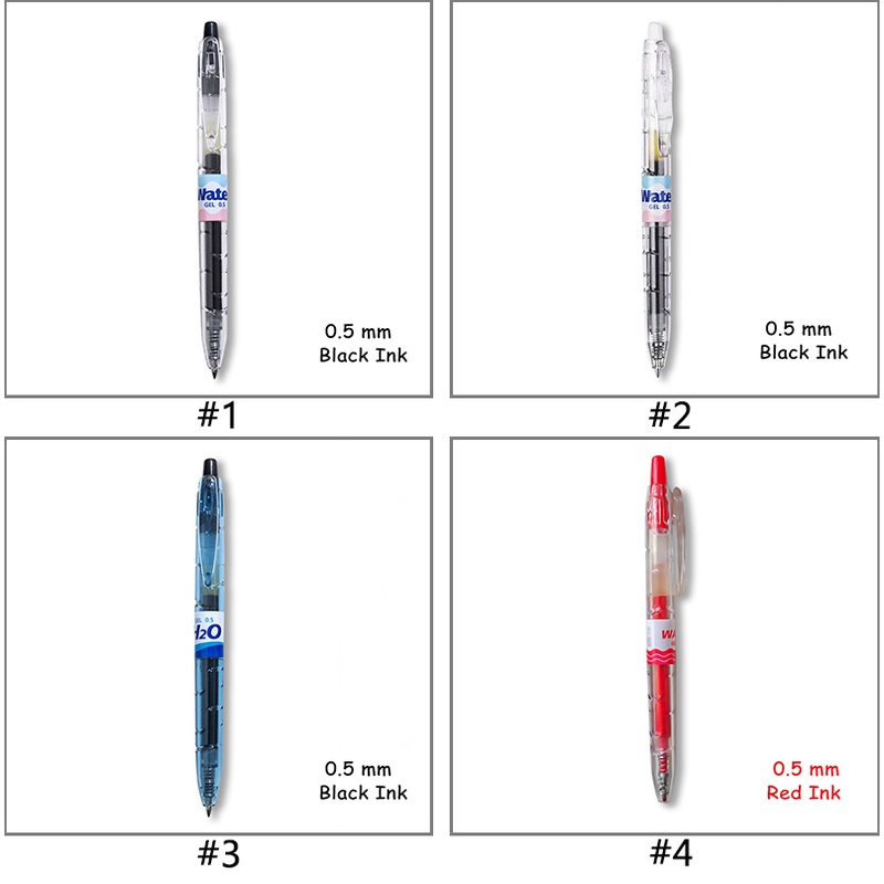 Pulpen Gel 0.5mm Bentuk Botol Air Minum Portable Untuk Pelajar