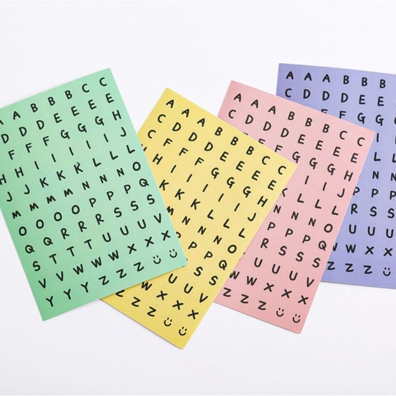 

0STICKER DECO 1 PCS HURUF & ANGKA STIKER ALPHABET & NUMERIC LOVERSTUFF