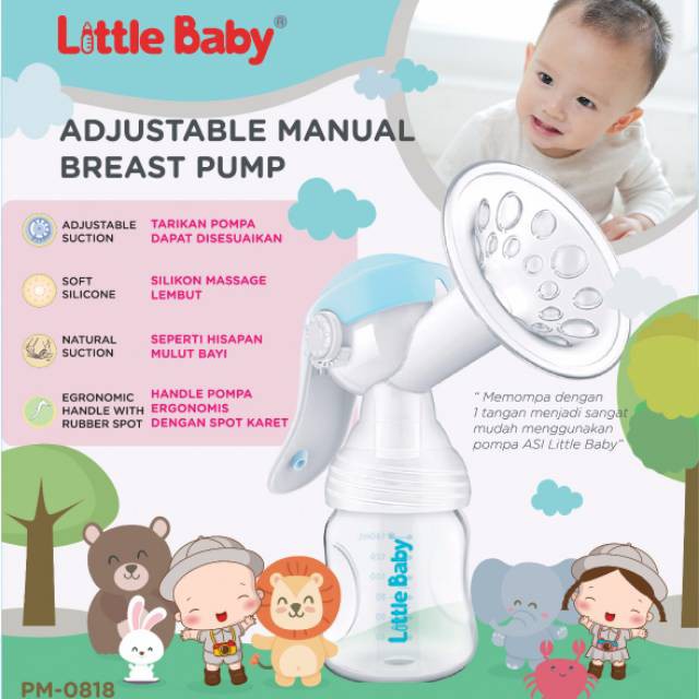 Makassar Pompa ASI Little Baby manual adjustable breast pump PM-0818