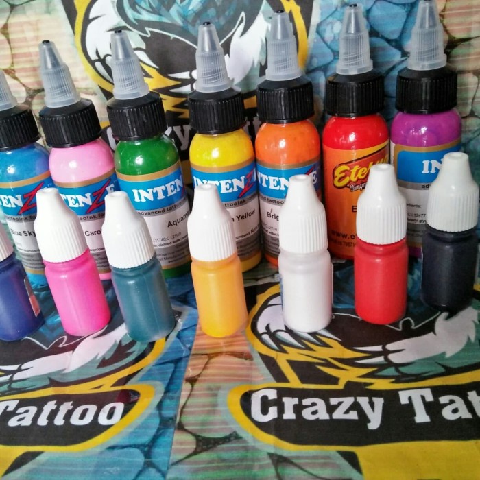 Jual Tinta Tattoo Intenze Dan Eternal Ink Per Botol 5Ml Tato Pigment ...