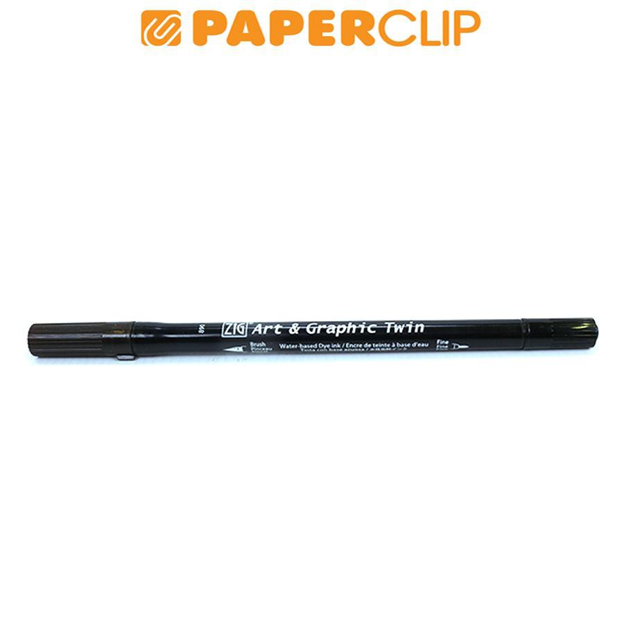 

PEN BRUSH ZIG KURETAKE ART & GRAPHIC TWIN TUT-80 890 NATURAL GRAY