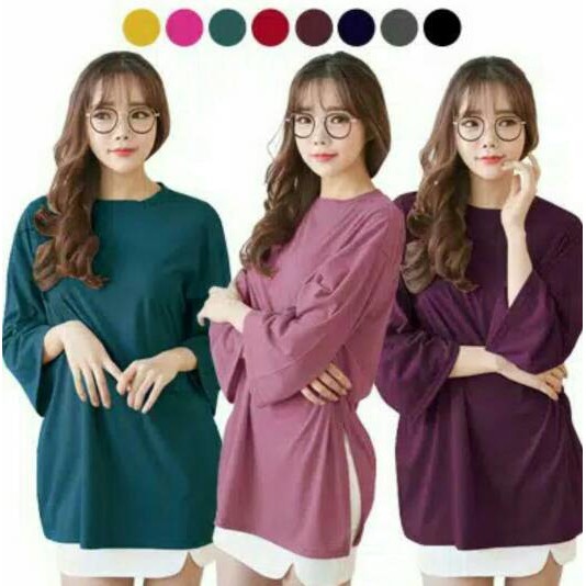 BAJU KAOS  BIG SIZE KAOS  OVERSIZE  KAOS  CASUAL CEWEK KOREA  