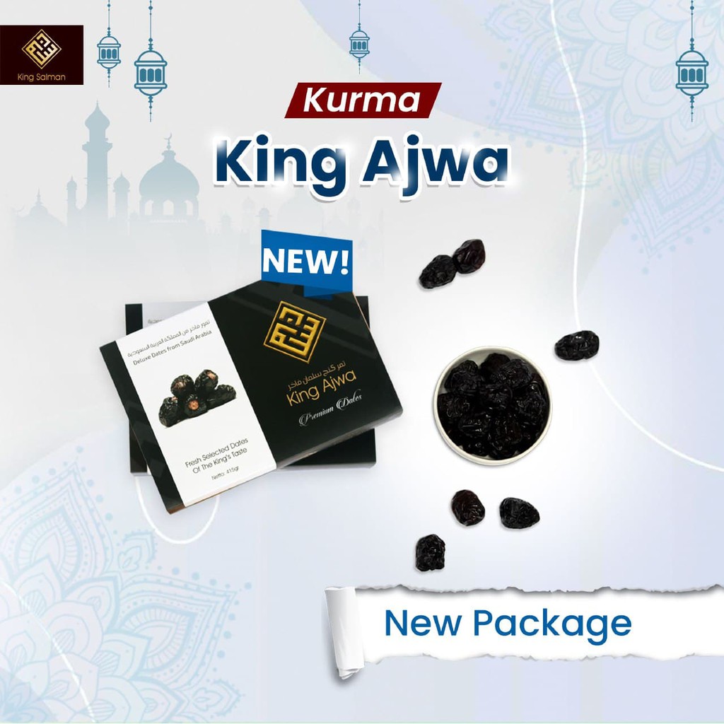 

KURMA AJWA PREMIUM ORIGINAL BEST SELLER KURMA KING SALMAN - KURMA ENAK MURAH BERKUALITAS