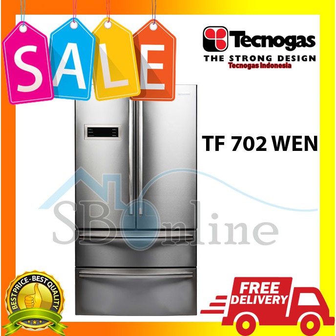 Tecnogas Kulkas French Door TF 702 WEN