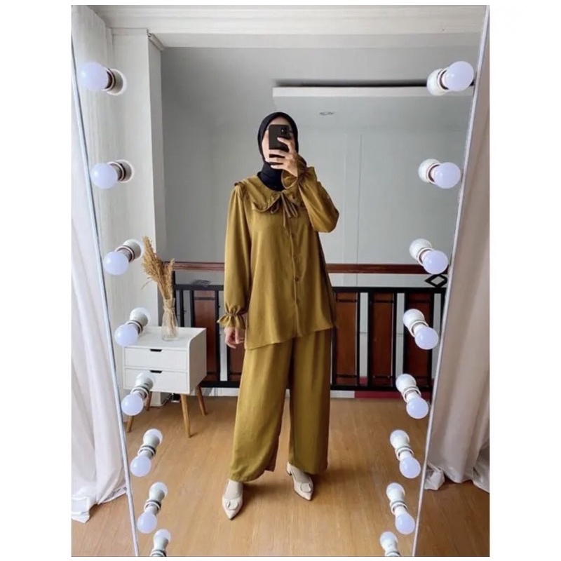 AIRFLOW CRINGKLE | ONESET CRINGKLE | SETELAN AIRFLOW|SETELAN HIJAB |