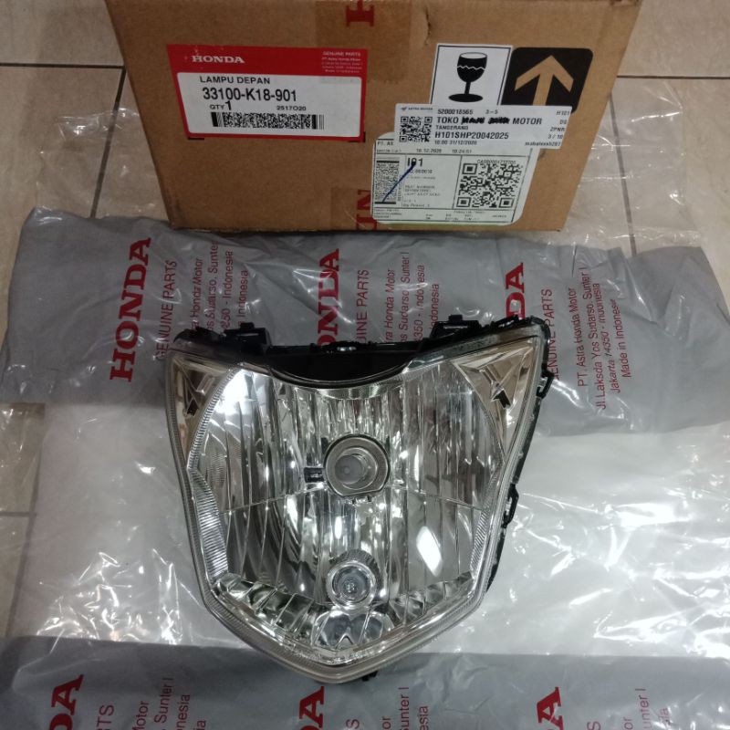 REFLEKTOR LAMPU DEPAN HEADLAMP VERZA 150 ORIGINAL ORI ASLI HONDA AHM 33100-K18-901
