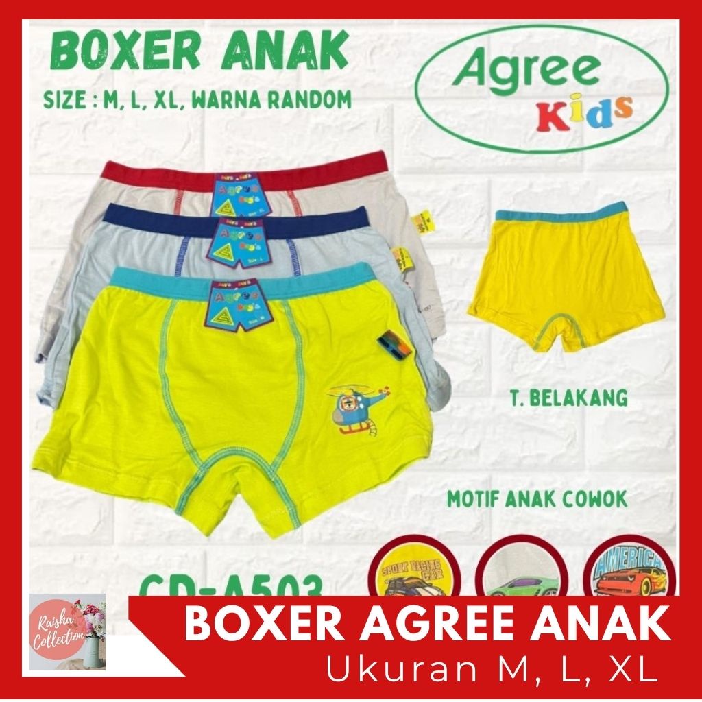 RC GOLDEN NICK AGREE KIDS BOXER CD CELANA DALAM ANAK COWOK ALUSAN