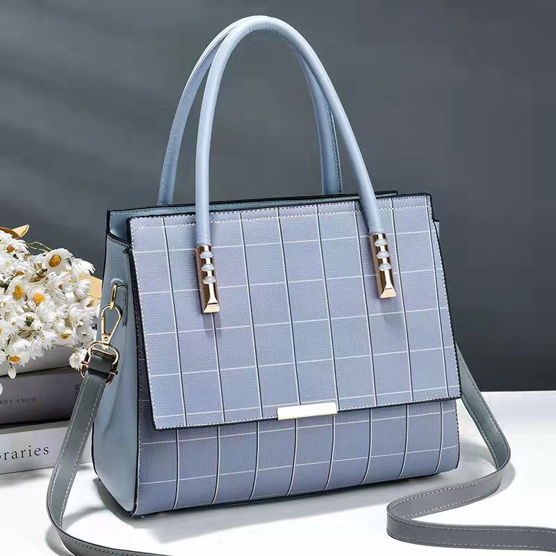 BJ43447 - BEIGE/BLACK/BLUE/BROWN/COFFEE - TAS HOUNDSTOOTH TOTEBAG HANDBAG SLEMPANG WANITA FASHION IMPORT MODIS ELEGAN TERMURAH TERLARIS TERBARU BAGSTORE JAKARTA TAS BATAM BQ3447 GT1963 JT3332