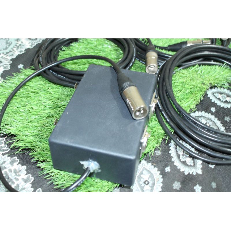 Converter input XLR 4 input untuk  Soundcard Focusrite Behringer alctron Maudio kurzweil bisa COD