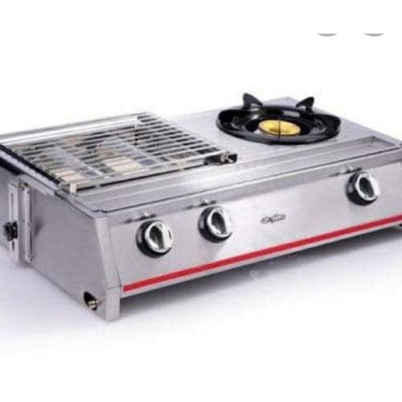 (Expedisi) Kompor Gas SANEX NIKO GRS21 2in1. Kompor Gas Pemanggang Grill + Stove