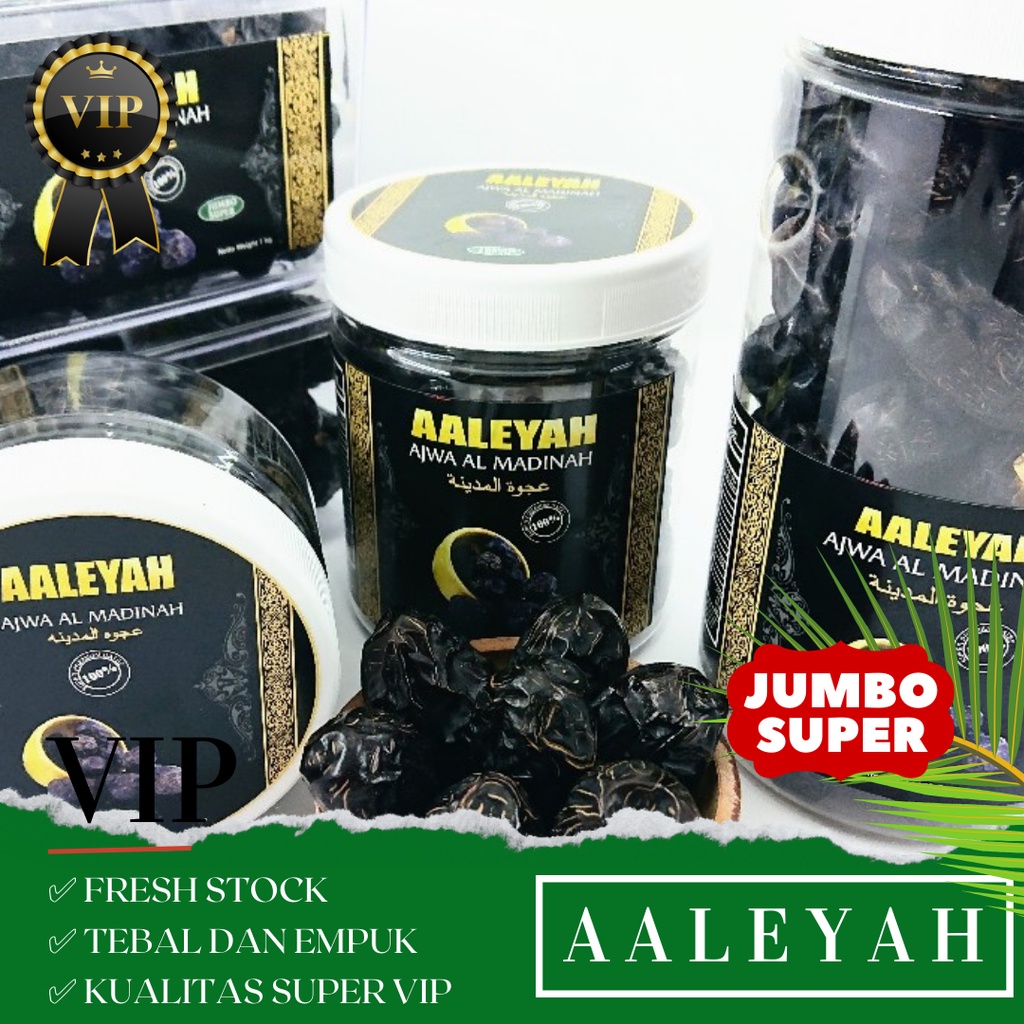 KURMA AJWA VIP 250 GRAM AALEYAH JUMBO SUPER PREMIUM GRADE A++