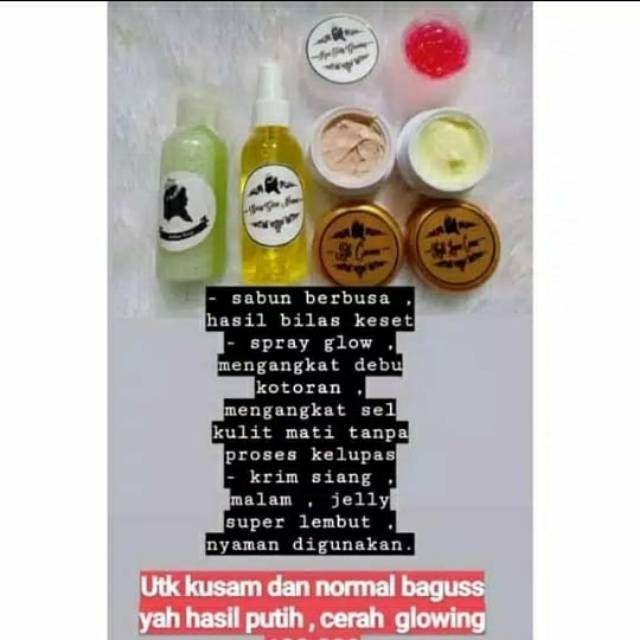 Crown skincare paket glowing + jelly arbutin