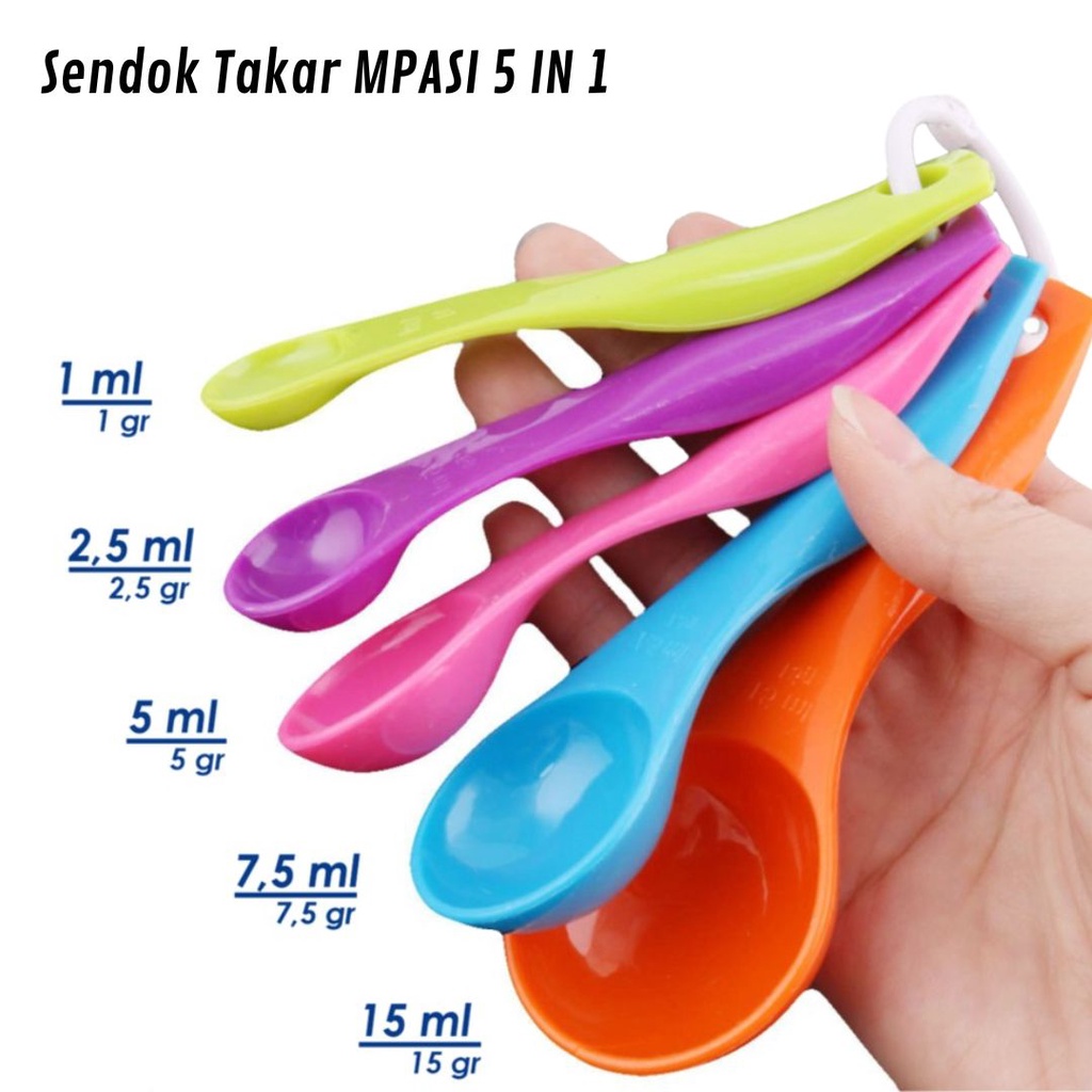 Sendok Takar MPASI 5 in 1 | Sendok Ukur Takaran | Measuring Spoon
