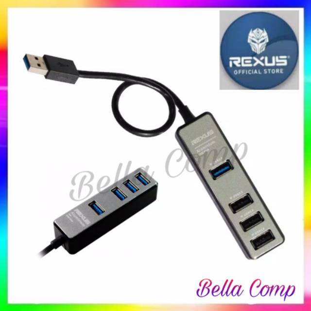 Rexus RXH-329 - USB HUB 4PORT ( 1PORT USB3.0 + 3PORT USB2.0)