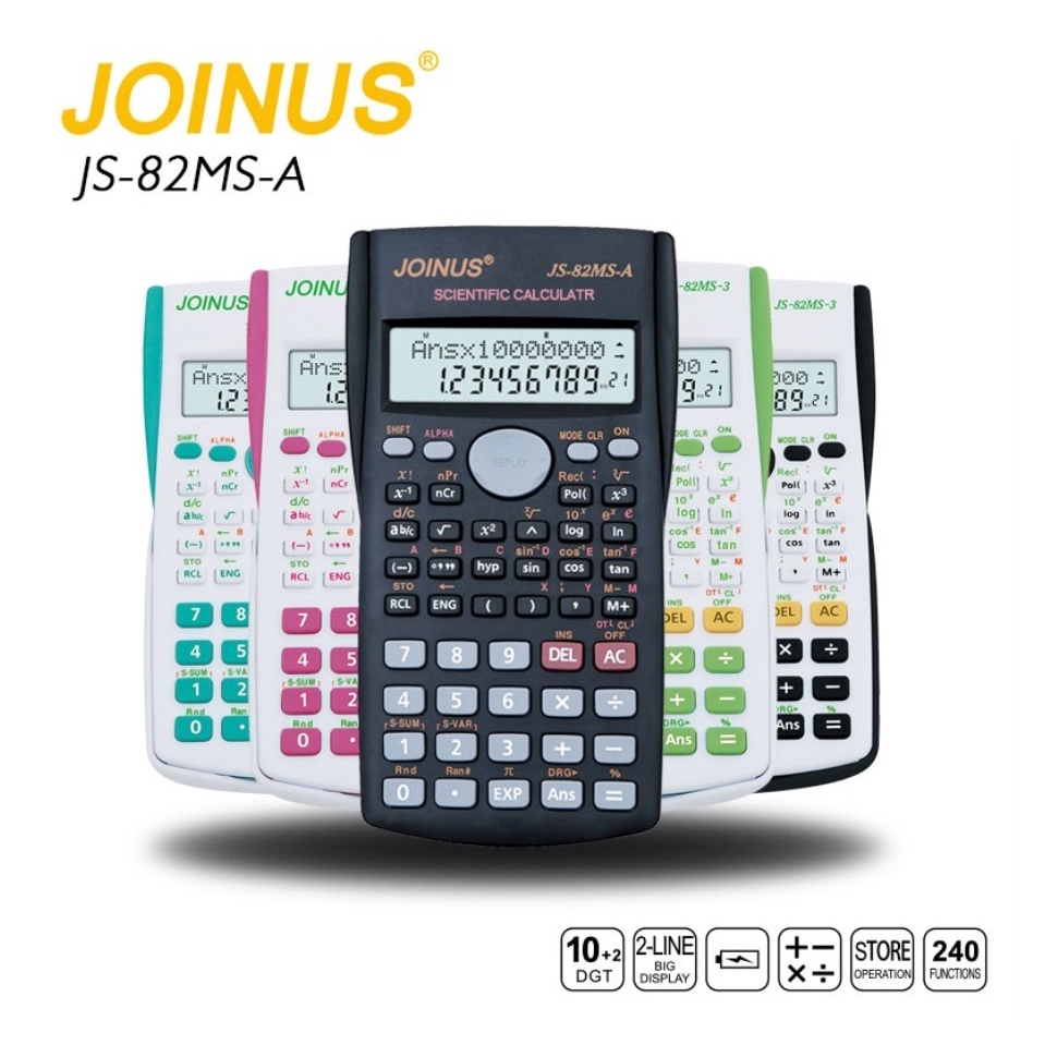 

KALKULATOR Scientific JOINUS JS-82MS-A mesin hitung calculator ilmiah Trigonometri Rumus Function