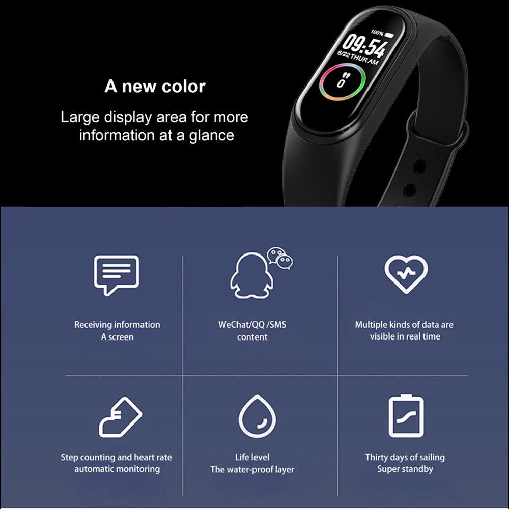 Smart Watch M4 / M7 M 7 smartwatch m4 Like Mi Band 4/ M 4 Smart Band SPORT