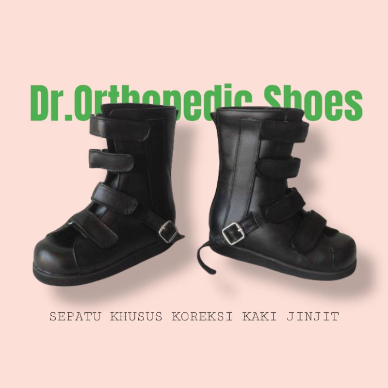 Sepatu koreksi kaki jinjit / sepatu orthopedi kaki jinjit