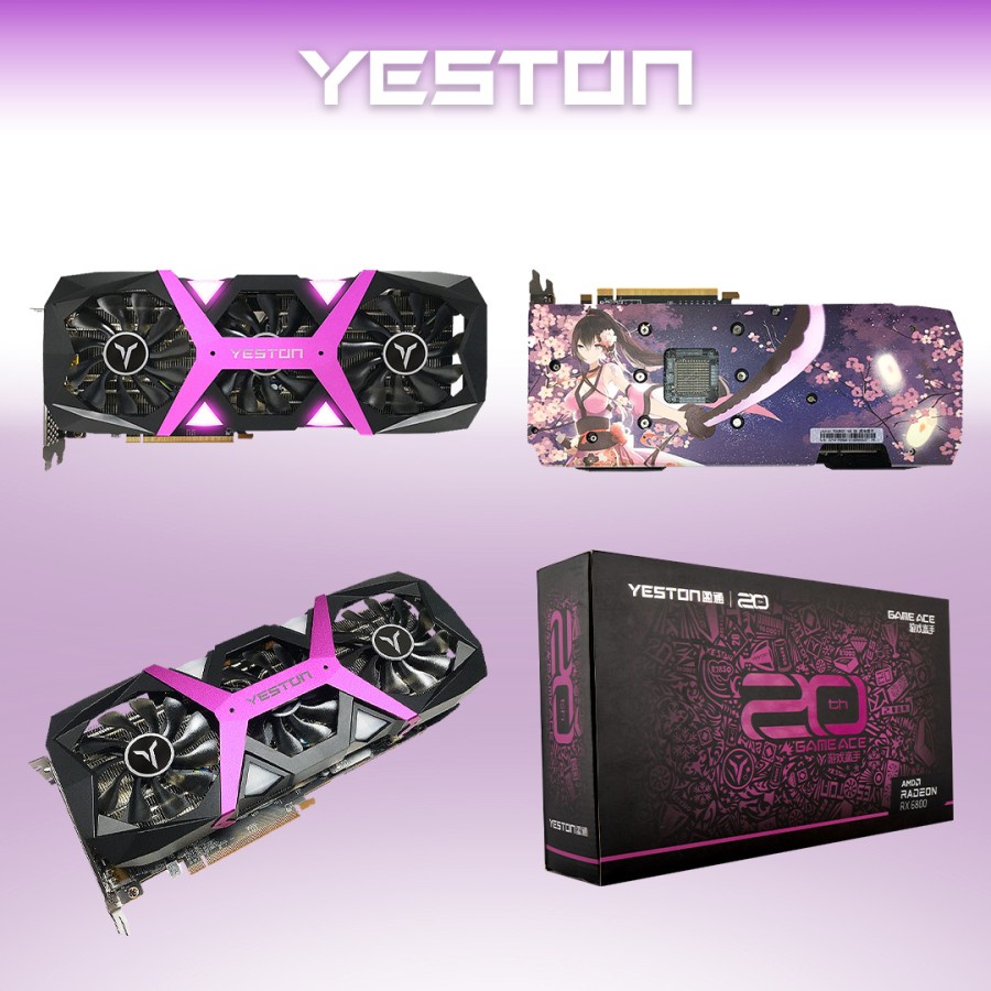 VGA AMD YESTON RX 6800 16GB GDDR6 192BIT SAKURA