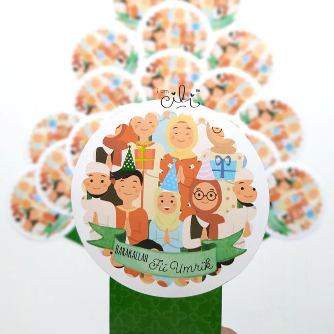 

>>>>>] (SBDAY03) stiker barakallah fii umrik lucu (uk 7x14cm)