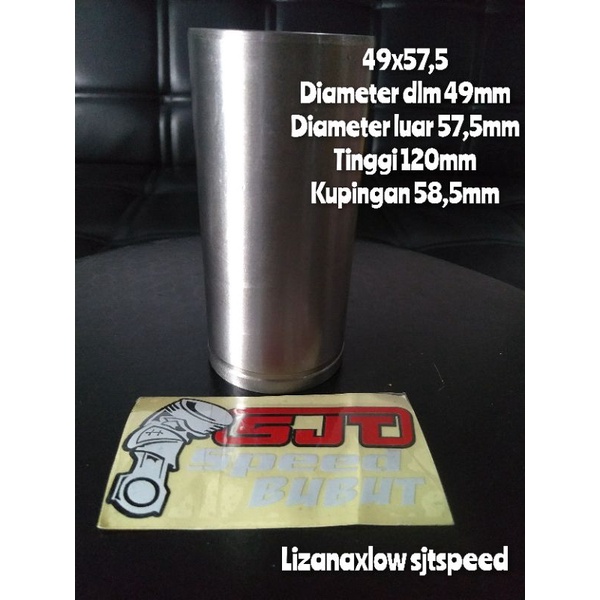 liner boring uk 49x57,5 mio j beat vario tinggi 120mm