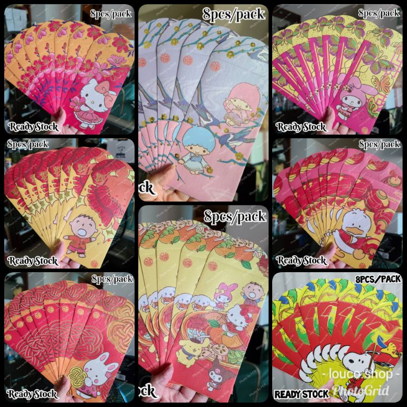 

Angpao Panjang Imlek Sincia CNY Lebaran Isi 8 Pcs Sanrio Karakter Hello Kitty, My Melody, Little Twin Stars, Minna No Tabo, Pekkle, Snoopy