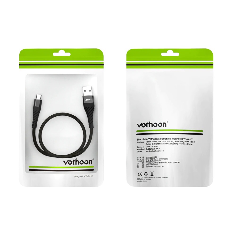 Vothoon Vn01 Kabel Charger Micro USB Fast Charging 3A 1 Meter