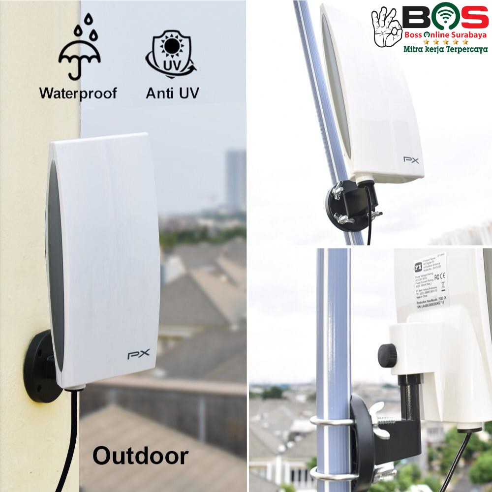 Antena TV Booster Indoor Outdoor Digital Analog PX DA-5200 DA 5200